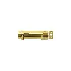 Necked Barrel Bolt Cranked  - 100 mm / Polished Brass