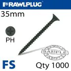 Rawlplug Fine Drywall Screw 3.5mm x 35mm 140pcs