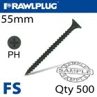 Rawlplug Fine Drywall Screw 3.5mm x 55mm 90pcs