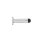 Carlisle Brass Cylinder Pattern Door Stop on Rose - Polished Chrome