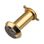 Plastic Lens Door Viewer - Polished Brass