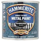 Hammerite Metal Paint - 250 ml / Hammered Black