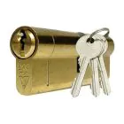 Citysafe Kitemarked Euro Cylinder - 60 mm  / Brass