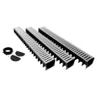 Drainage Channel Garage Pack incl Galvanised Grating 1m (3pcs)