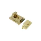 Yale Essentials Night Latch - Polished Brass