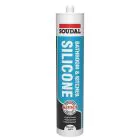 Soudal Trade Bathroom and Kitchen Silicone 290ml - White