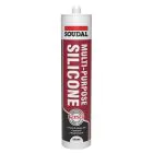 Soudal Multi Purpose Silicone Sealant 270ml - Brown