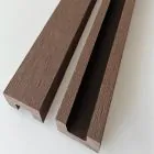 Composite Fence Trim Brown 1.8M  (Pack of 2) - (Wood Panel Replacement Trim)