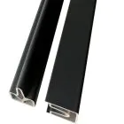 Composite Fence Top/Bottom Rail Trim 1.8M Charcoal (Pack of 2 -Incl Fixings) 