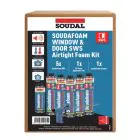 Soudal SWS Airtight Foam Pack (5 x Foam 1 x Cleaner 1x Gun)