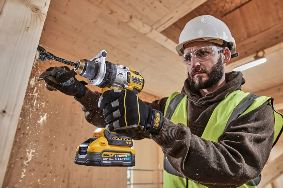 Dewalt Hammer Drill in Action